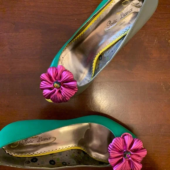 Multicolored 3 inch heels - Picture 4 of 8